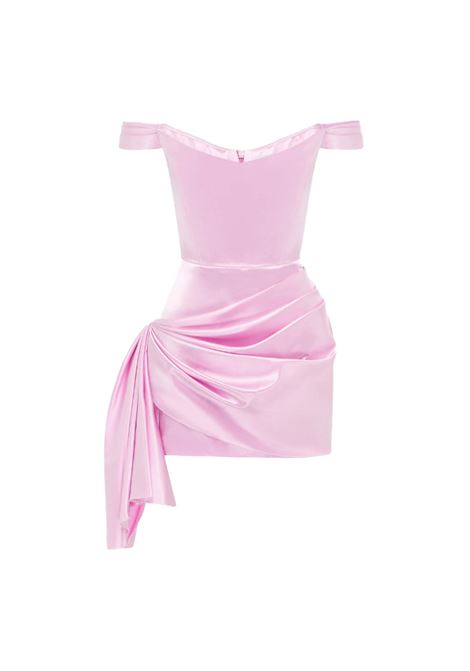 Light pink off shoulder draped mini dress Alex Perry - women
